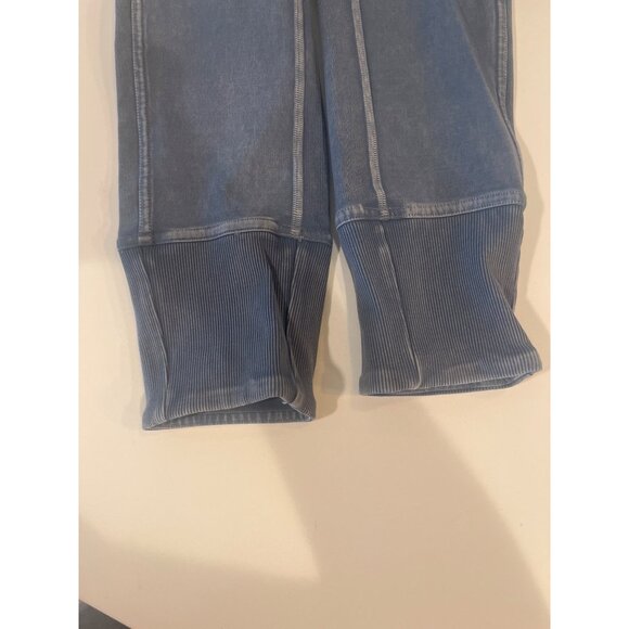 Lululemon Blue High-Waisted Ribbed Ankle Leggings Size 2 - Picture 3 of 6